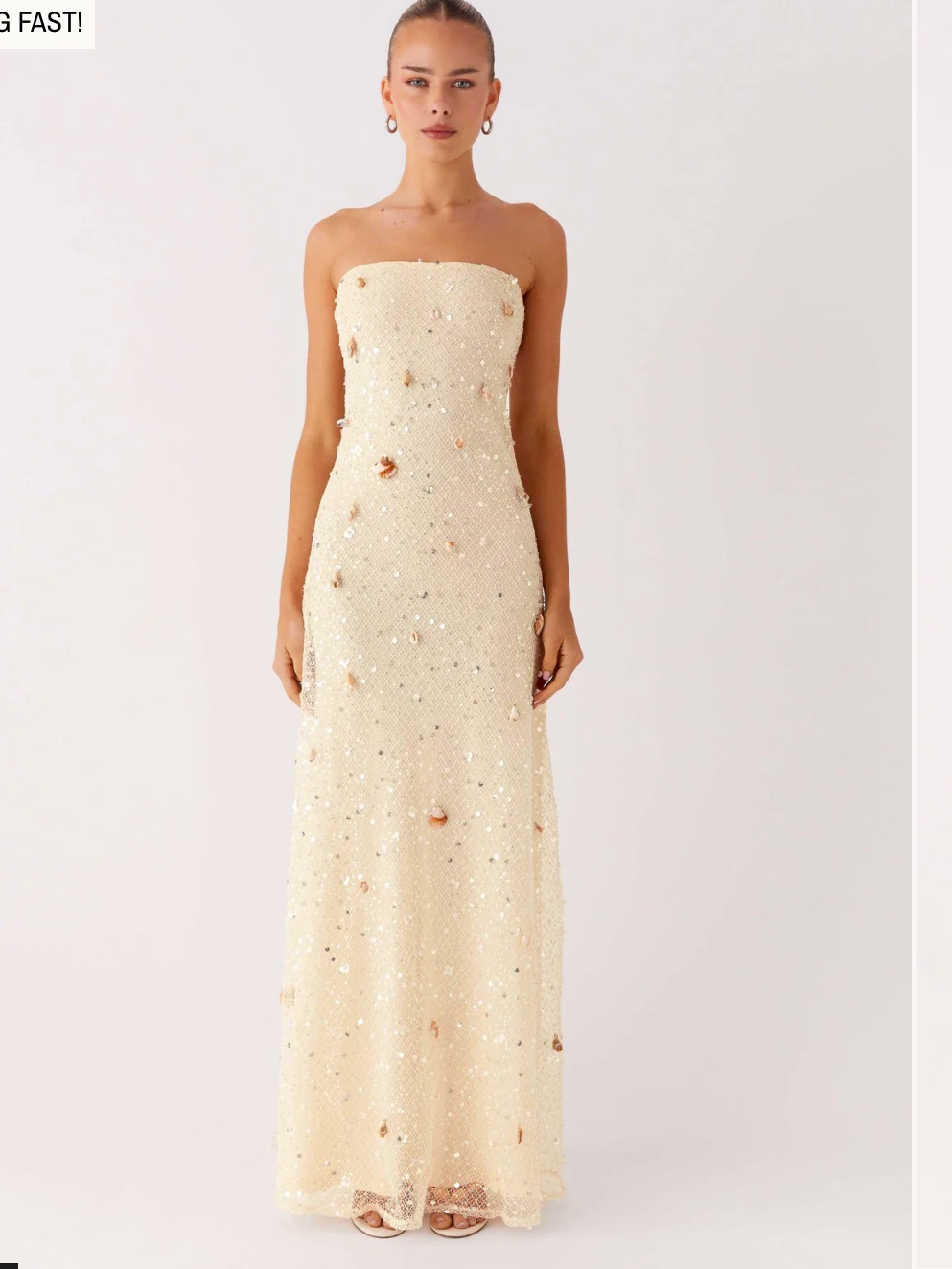 Orelli Shell Sequin Knit Maxi Dress
